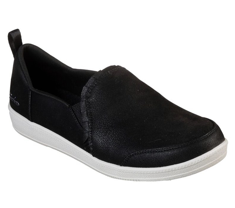 Skechers Madison Ave - City Soul - Womens Slip On Shoes Black/White [AU-HT0253]